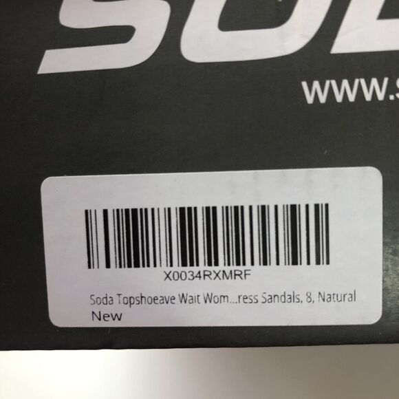 SODA Wait-AS Chucky Heel Sandals Size 8 - Picture 8 of 11
